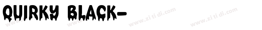 Quirky Black字体转换